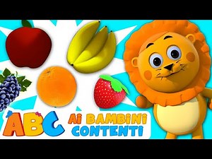 ABC Italian | Canzone di frutta per bambini | Filastrocche Italiane | Ai Bambini Contenti