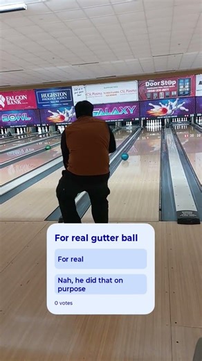 For real gutter ball? 🤔