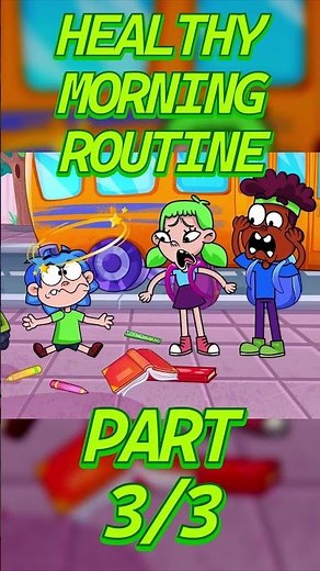 How to be healthy and strong 💪 PART 3 ⏰ Morning routine #forkids #educational #preschool
