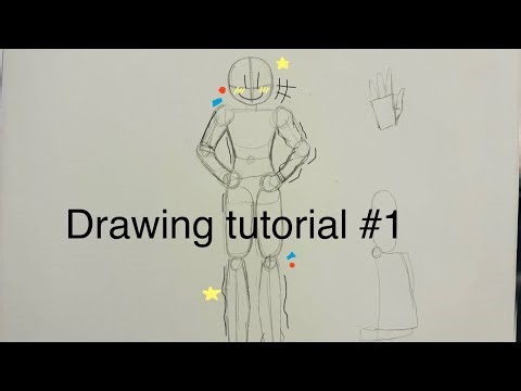 Drawing tutorial #1 basic human figure ￼