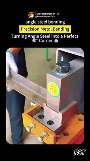 Turning Angle Steel into a Perfect 90° Corner ⚙️ | Precision Metal Bending