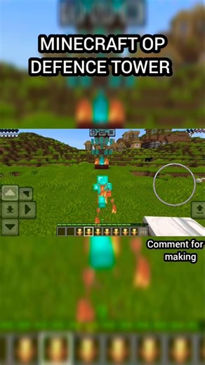 Minecraft Defence tower #shorts #minecraft #minecraftshorts #technogamerz #gamerfleet