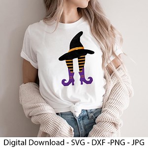Witch Hat Socks Boots Halloween SVG: Spooky Season Clipart (digital Download - Etsy Canada