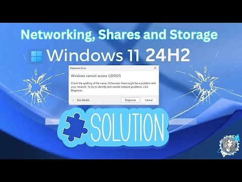 Fix THE NETWORK PATH WAS NOT FOUND - Error 0x80070035 with Windows 11 Pro 24H2 - READ VIDEO NOTES!