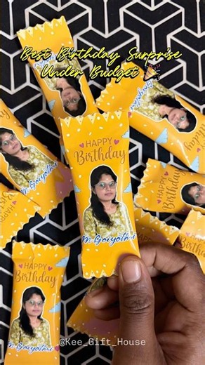 Customized Birthday Chocolates 🍫✨ | Making Process & Final Result #shorts