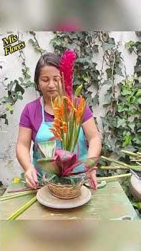 Arreglo con flores exoticas