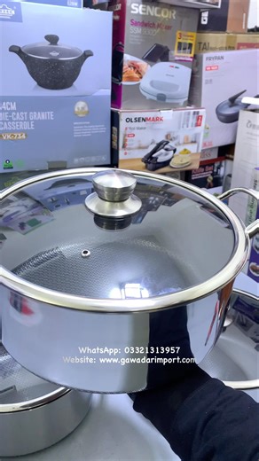 Best non stick cooking casserole set in 2026 #shorts #cooking #casserole #cookware #dmart #kitchen