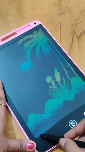 Diy LCD Writing Tablet drawing||How to draw #art #diy #drawing #shorts #makshilaxi #craftyhome