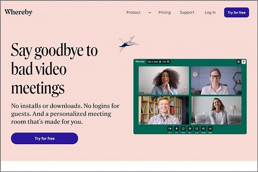 Whereby (gratuit) : l'outil qui simplifie la visioconférence