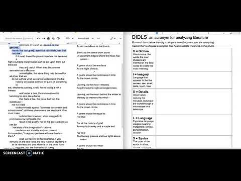 Basic Analysis of Marianne Moore's "Poetry"