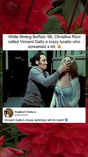 Christina Ricci on Vincent Gallo in Buffalo '66