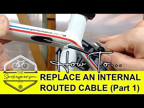 THE EASY WAY to replace an internally routed bike cable | Part 1 - Removal
