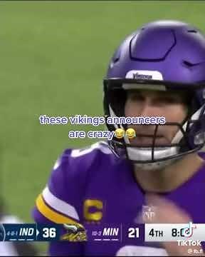 Vikings announcers are wild!!