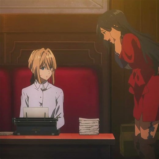 彼女が初めてタイプライターを使った。映画とテレビです #アニメです