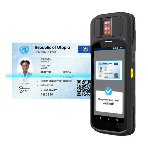 Driver License Verification Solution with Biometric PDA and  Card Production for Transport Department and Licensing Bureau