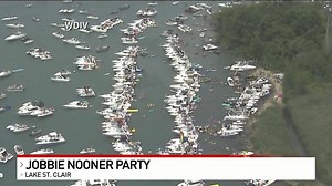 Thousands of boats and people partied at the annual Jobbie Nooner in Lake St. Clair despite the coronavirus pandemic. Do you know someone who was there? Send us your pics: https://nbc25news.com/chimein | Mid-Michigan NOW