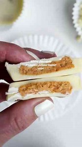 Easy No-Bake White Chocolate Pumpkin Peanut Butter Cups