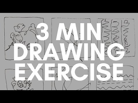 Non Dominant Hand Drawing Exercise in 3 min | Scribble Art Drawing and Art for Mindfulness