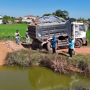 196K views · 1.4K reactions | Nicely Starting New PROJECT!! Incredible Processing Delete Deep Water by Dump Truck Overloading & Dozer Quickly | BulldozeR PoweR | Facebook