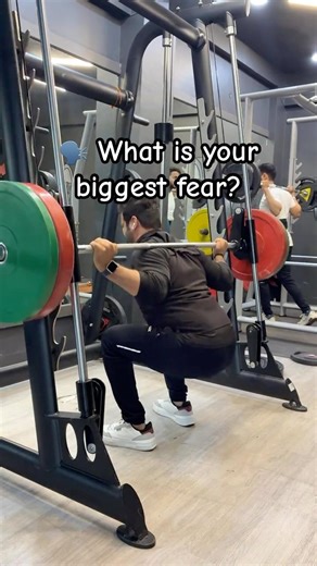 New fear unlocked:🔓😜 #gymfails #squats #workoutfails #gymhumor #fitnessfails #relatable