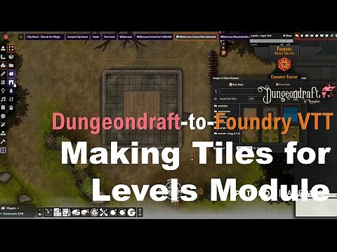 Foundry VTT and Dungeondraft Quick Tutorial: Creating and exporting tiles for Levels Module