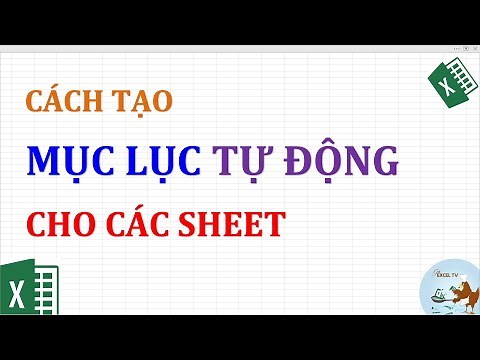 Cách tạo mục lục tự động cho các sheet trong Excel