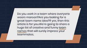 200+ Creative And Prefect Maroon Team Names Ideas