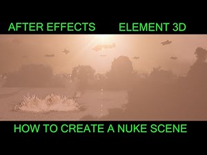 After Effects || Element 3D || How to create a Nuke Scene in After Effects