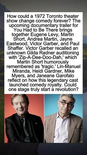Inside the 1972 Godspell Production That Launched Comedy Legends #Godspell #TorontoComedy