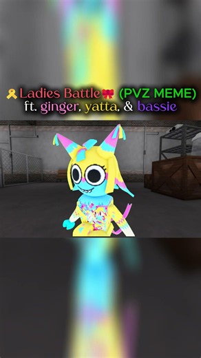 🎗️Ladies Battle🎀 (PVZ MEME) ft. ginger, yatta, & bassie #dandysworld #memes #funny #edit #animation