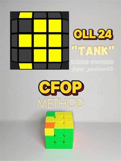 OLL 24– 6/57 OLL RUBIKS CUBE TUTORIAL USING CFOP METHOD YOU CAN BUY RUBIKS CUBE HERE ––@Jayline🌹 @Jayline🌹 @Jayline🌹 #oll24 #CFOP #rubikscube #tutorial #OLL