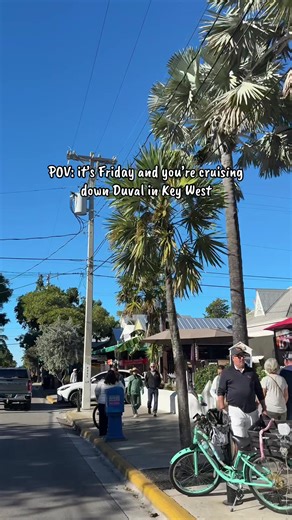 Cruising Down Duval Street in Key West on a Friday