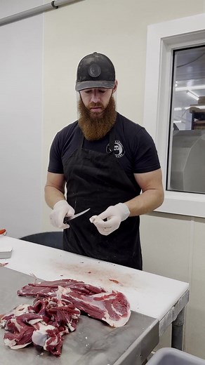 Curious about deer trimmings and fat? 🦌 #foryou #fyp #deer #venison #butcher #butchering #thebeardedbutchers #youtube