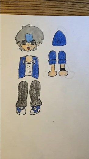 Making an Ein hanging paper doll from ‪@Aphmau‬