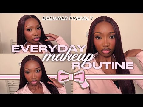 EVERYDAY MAKEUP ROUTINE 🎀 soft glam, glowy skin & lots of blush ♡
