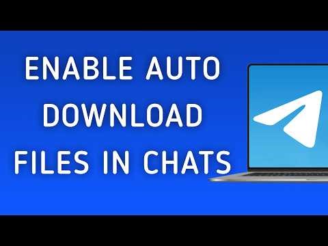 How To Enable Automatically Download Files In Chats On Telegram App On PC (New Update)