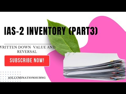 IAS 2-Inventory: Calculating written down value and reversal of WDV. #IAS #accounting #education