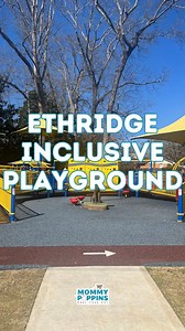 This playground in Decatur is for EVERYONE! It is one of the best inclusive playgrounds in Atlanta. Ethridge Inclusive Playground is part of Oak Grove Methodist UMC and open to the public. You can park in the church parking lot, although Sunday mornings might be a little crowded. 📍Ethridge Inclusive Playground 1744 Oak Grove Rd Decatur, GA 30033 | Mommy Poppins Atlanta