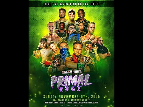 Primal Pro Wrestling - Primal Rage - Nov 9, 2025