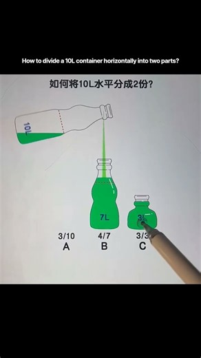 How to divide a 10L container horizontally into two parts.#youtubeshorts