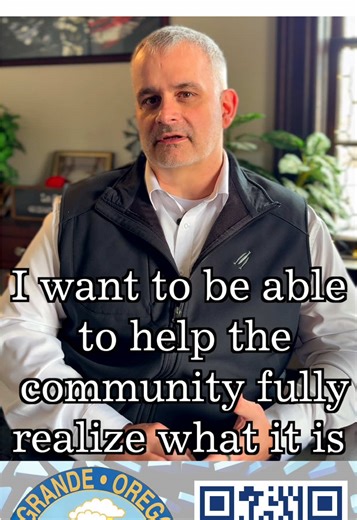 Meet La Grande’s new City Manager, John O’Brien. A message focused on unity, partnership, and helping the community fully realize what it wants for itself — moving forward together. #EOBN #EasternOregon #CommunityFirst #LocalLeadership #ForYou