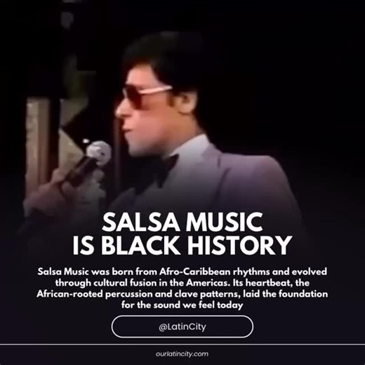 Salsa isn’t just a genre — it’s Black history in motion. 🖤🔥🎶 Its roots trace back to Afro-Cuban rhythms like son, rumba, and mambo 🥁🇨🇺 — where instruments like the congas and the clave came directly from African musical traditions carried to the Caribbean by enslaved people. The tempo, the syncopation, the heartbeat of the music… that foundation is African. Without it, you don’t have salsa. ✊🏾🌍 And when those rhythms reached New York City with Cuban and Puerto Rican migrants in the mid-2