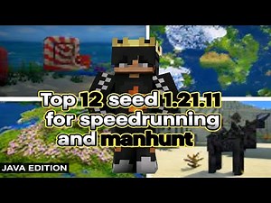 Top 12 seeds for speed running and manhunt (1.21.11) Java edition | Minecraft | seeds for manhunt
