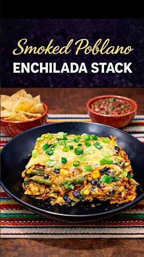 This Enchilada Stack Hits Different 🤯 #PlantBased#VeganRecipes#EasyVegan#HealthyEating#Enchiladas