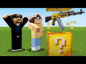Minecraft, But There’s Gun Lucky Blocks…