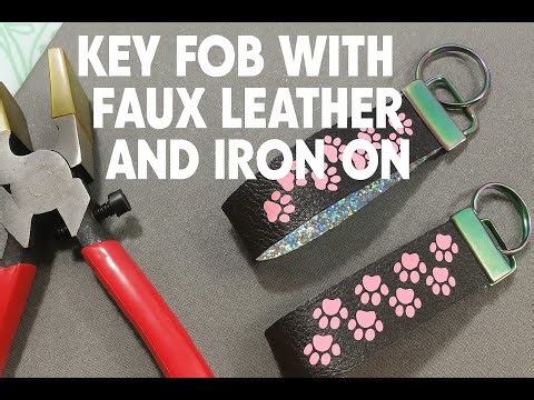 Key Fox with Faux Leather and Iron-On