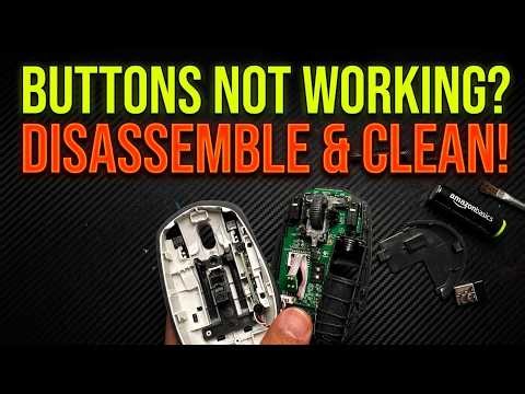 Logitech M585/M590 Buttons or Scroll Wheel Not Working? Disassemble & Clean!