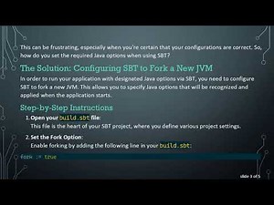 How to Run Your App with Java Options in SBT