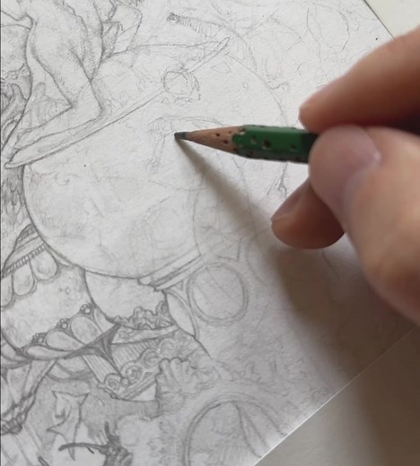 74K views · 3.9K reactions | "Nautica Aquatica" update! My first 8 inch square is finished on this 5 ft underwater epic  I also recorded and talked about this piece and how to maintain larger illustrations/projects! So if you're interested here's the Youtube link: https://www.youtube.com/watch?v=tgw0uHqon2k&ab_channel=vonnart | Tim Von Rueden (vonn) | Facebook