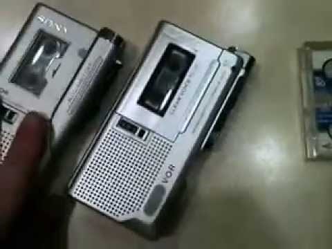 Sony microcassette tape recorders from late 1990s